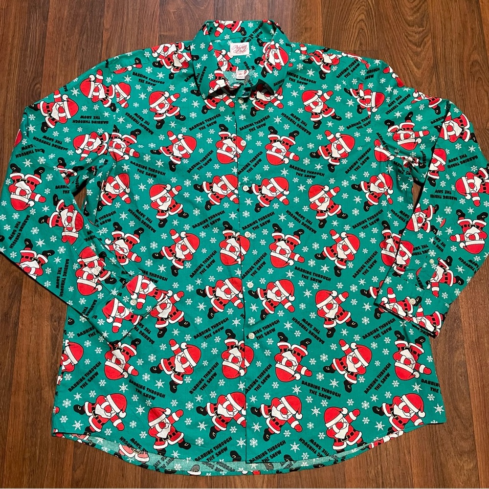 North Pole Trading Co. Dabbing through the Snow Shirt Sz XXL